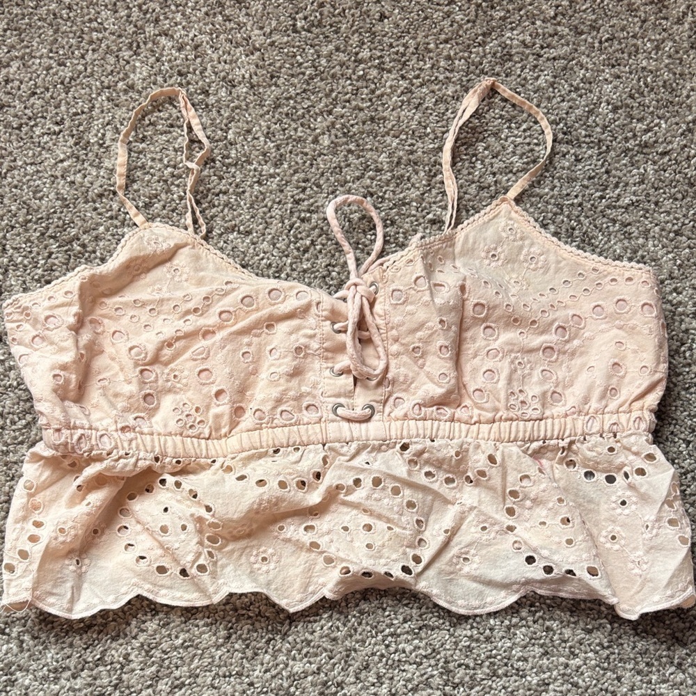 Light Pink Crop Top